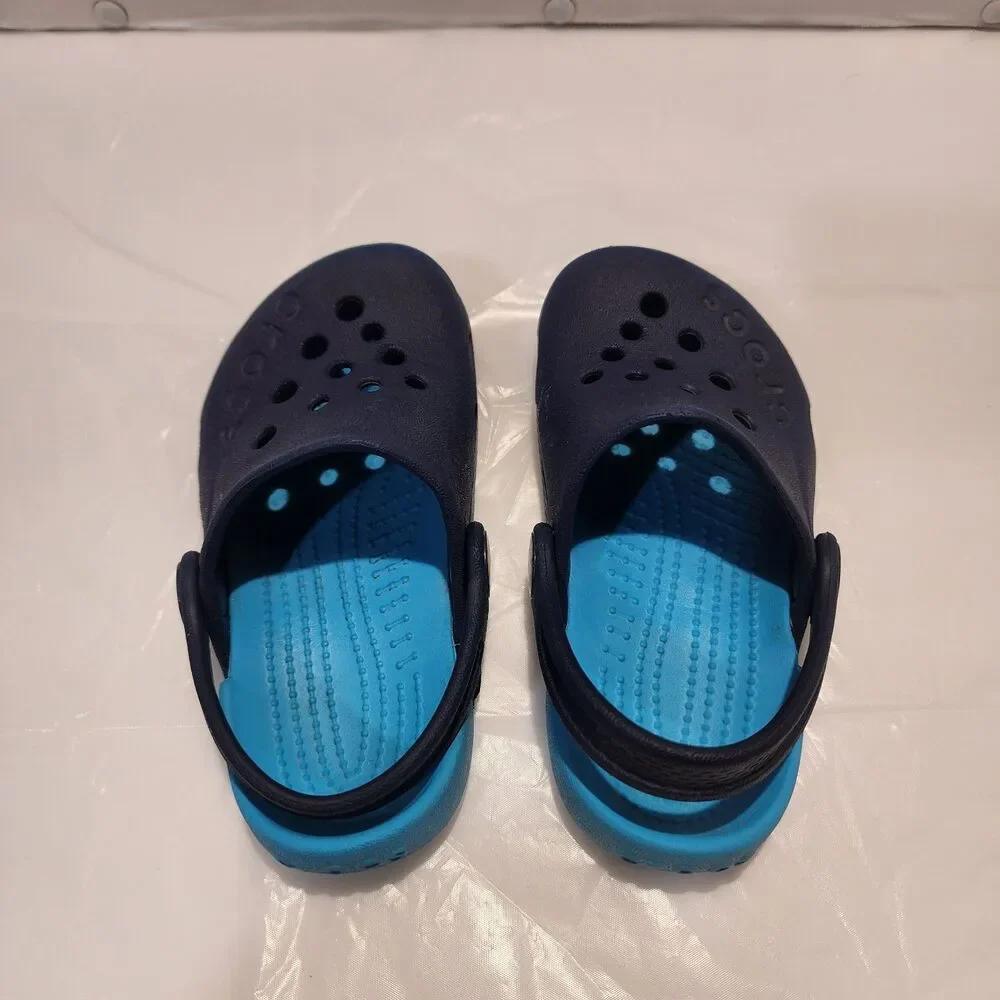 CROCS Childrens Toddler Electro Clogs Navy / Electric Blue - Slip On - SIZE C 6